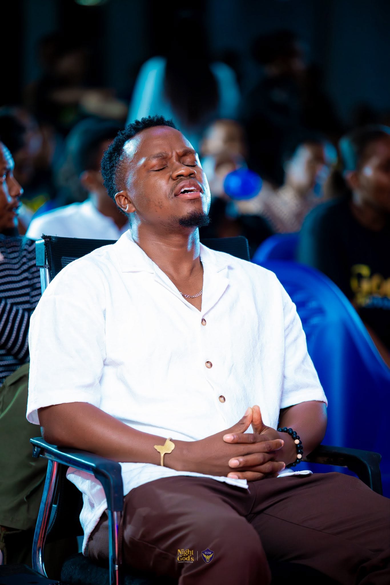 Worship night at Kampala International University